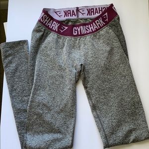 GYMSHARK Flex Leggings Charcoal/Deep Plum
